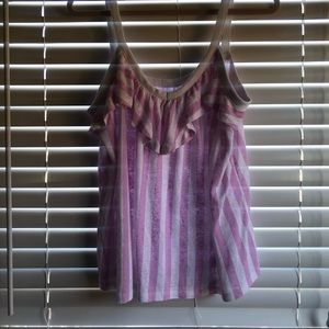 Pink Ruffle Tank from Old Navy